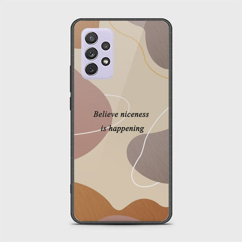 Samsung Galaxy A72 Cover - Happy Series - HQ Ultra Shine Premium Infinity Glass Soft Silicon Borders Case