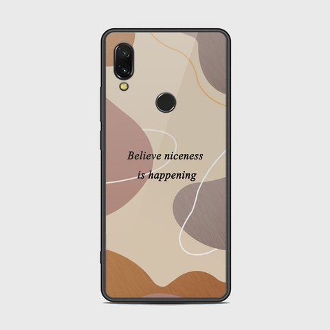 Xiaomi Redmi 7 Cover - Happy Series - HQ Ultra Shine Premium Infinity Glass Soft Silicon Borders Case
