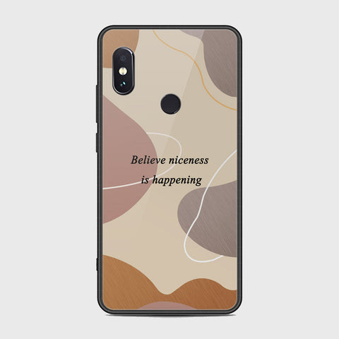 Xiaomi Redmi Note 5 Pro Cover - Happy Series - HQ Ultra Shine Premium Infinity Glass Soft Silicon Borders Case