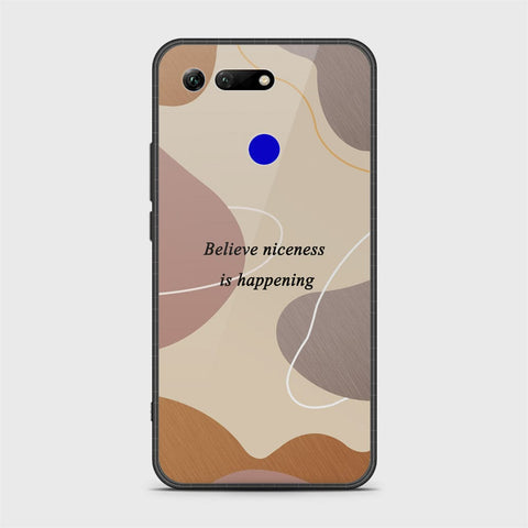 Huawei Honor View 20 Cover - Happy Series - HQ Ultra Shine Premium Infinity Glass Soft Silicon Borders Case