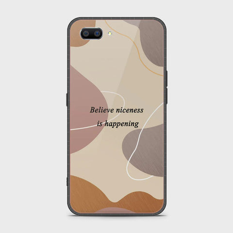 Realme C1 Cover - Happy Series - HQ Ultra Shine Premium Infinity Glass Soft Silicon Borders Case