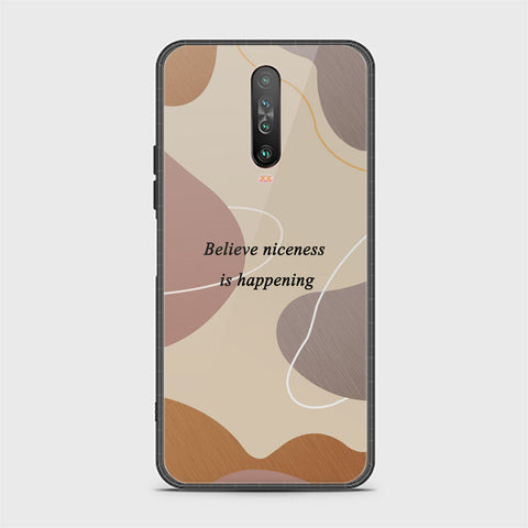 Xiaomi Redmi K30 Cover - Happy Series - HQ Ultra Shine Premium Infinity Glass Soft Silicon Borders Case