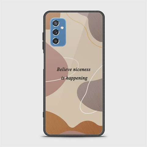 Samsung Galaxy M52 5G Cover - Happy Series - HQ Ultra Shine Premium Infinity Glass Soft Silicon Borders Case