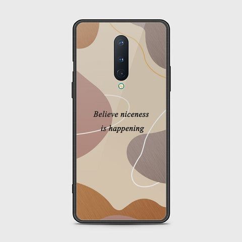 OnePlus 8 4G Cover - Happy Series - HQ Ultra Shine Premium Infinity Glass Soft Silicon Borders Case