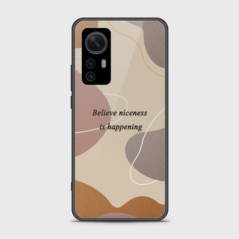 Xiaomi 12x Cover - Happy Series - HQ Ultra Shine Premium Infinity Glass Soft Silicon Borders Case