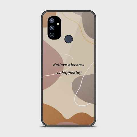 OnePlus Nord N100 Cover - Happy Series - HQ Ultra Shine Premium Infinity Glass Soft Silicon Borders Case