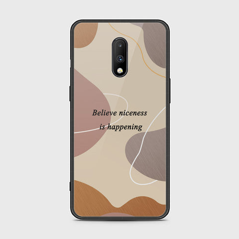 OnePlus 6T Cover - Happy Series - HQ Ultra Shine Premium Infinity Glass Soft Silicon Borders Case