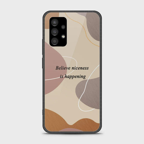 Samsung Galaxy A33 5G Cover - Happy Series - HQ Ultra Shine Premium Infinity Glass Soft Silicon Borders Case