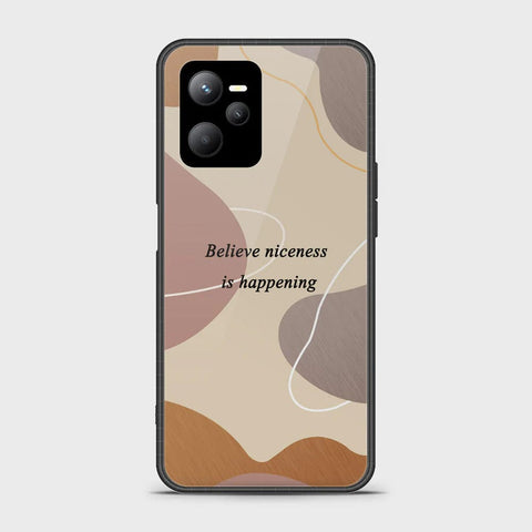 Realme C35 Cover - Happy Series - HQ Ultra Shine Premium Infinity Glass Soft Silicon Borders Case