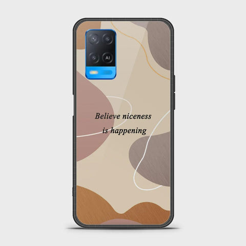 Oppo A54 4G Cover - Happy Series - HQ Ultra Shine Premium Infinity Glass Soft Silicon Borders Case