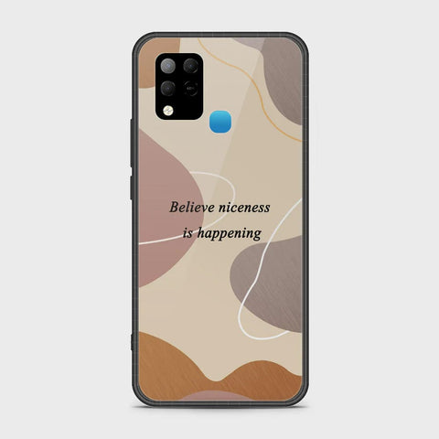 Infinix Hot 10s Cover - Happy Series - HQ Ultra Shine Premium Infinity Glass Soft Silicon Borders Case