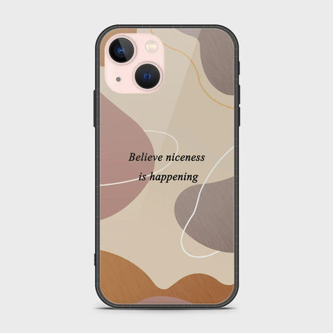 iPhone 14 Plus Cover - Happy Series - HQ Ultra Shine Premium Infinity Glass Soft Silicon Borders Case