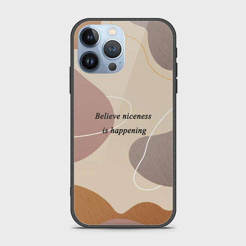 iPhone 14 Pro Cover - Happy Series - HQ Ultra Shine Premium Infinity Glass Soft Silicon Borders Case
