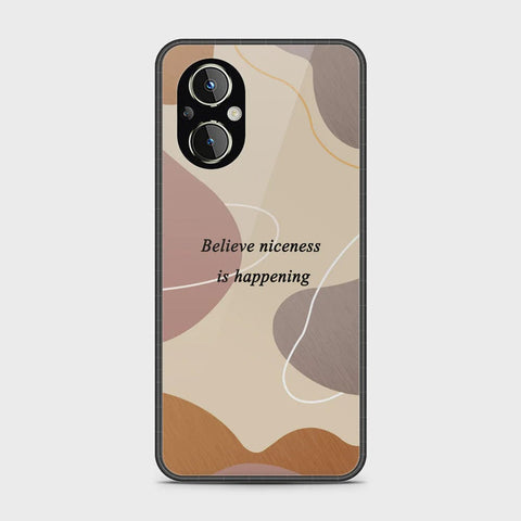 Oppo F21 Pro 5G Cover - Happy Series - HQ Ultra Shine Premium Infinity Glass Soft Silicon Borders Case