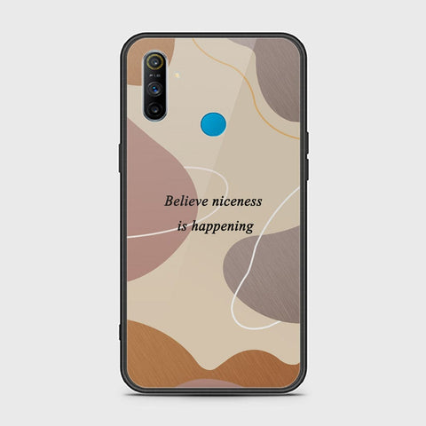 Realme 5s Cover - Happy Series - HQ Ultra Shine Premium Infinity Glass Soft Silicon Borders Case