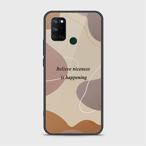 Realme C17 Cover - Happy Series - HQ Ultra Shine Premium Infinity Glass Soft Silicon Borders Case