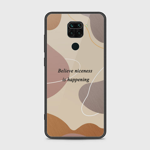 Xiaomi Redmi Note 9 Cover - Happy Series - HQ Ultra Shine Premium Infinity Glass Soft Silicon Borders Case