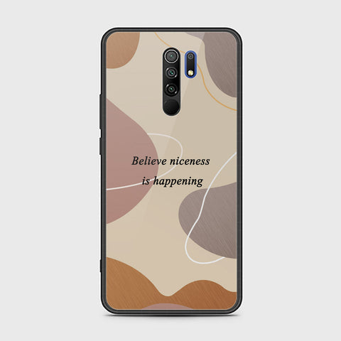 Xiaomi Redmi 9 Cover - Happy Series - HQ Ultra Shine Premium Infinity Glass Soft Silicon Borders Case