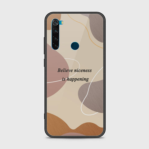 Xiaomi Redmi Note 8 Cover - Happy Series - HQ Ultra Shine Premium Infinity Glass Soft Silicon Borders Case