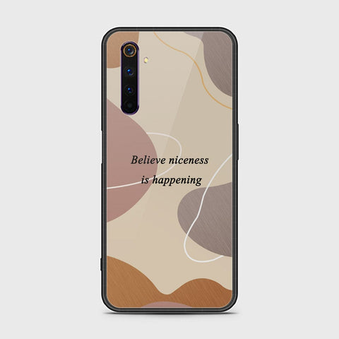Realme 6 Pro Cover - Happy Series - HQ Ultra Shine Premium Infinity Glass Soft Silicon Borders Case