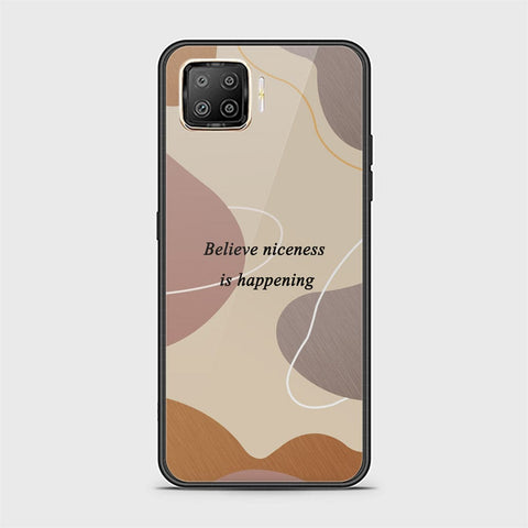 Oppo F17 Pro Cover - Happy Series - HQ Ultra Shine Premium Infinity Glass Soft Silicon Borders Case