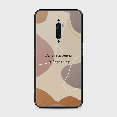 Oppo Reno 2F Cover - Happy Series - HQ Ultra Shine Premium Infinity Glass Soft Silicon Borders Case