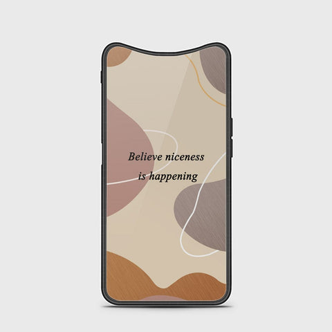 Oppo Find X Cover - Happy Series - HQ Ultra Shine Premium Infinity Glass Soft Silicon Borders Case