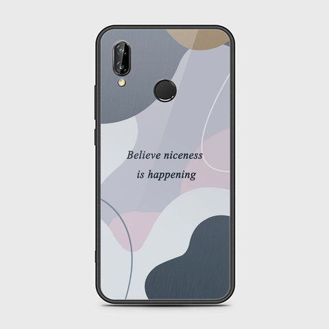 Huawei P20 Lite Cover - Happy Series - HQ Ultra Shine Premium Infinity Glass Soft Silicon Borders Case