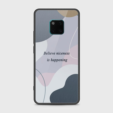 Huawei Mate 20 Pro Cover - Happy Series - HQ Ultra Shine Premium Infinity Glass Soft Silicon Borders Case