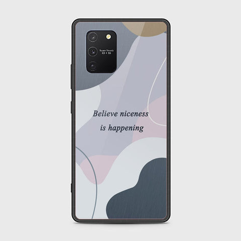 Samsung Galaxy S10 Lite Cover - Happy Series - HQ Ultra Shine Premium Infinity Glass Soft Silicon Borders Case