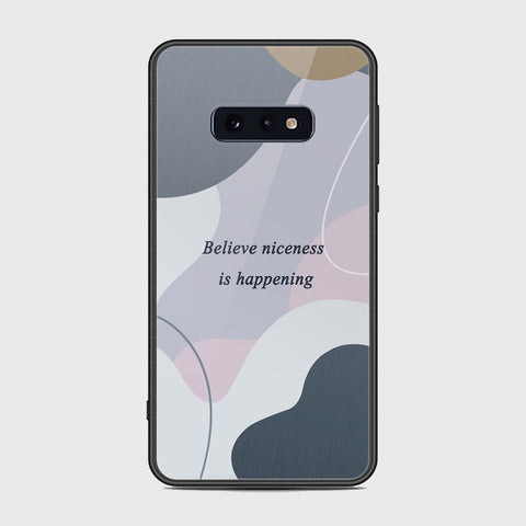 Samsung Galaxy S10e Cover - Happy Series - HQ Ultra Shine Premium Infinity Glass Soft Silicon Borders Case