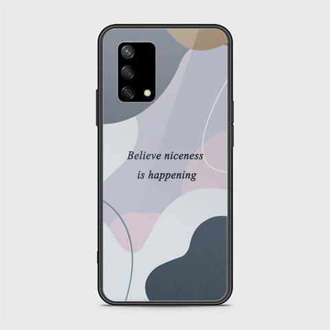 Oppo A95 4G Cover - Happy Series - HQ Ultra Shine Premium Infinity Glass Soft Silicon Borders Case