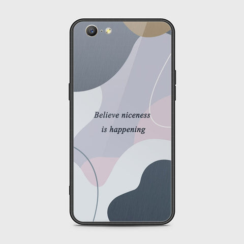 Oppo A57 Cover - Happy Series - HQ Ultra Shine Premium Infinity Glass Soft Silicon Borders Case
