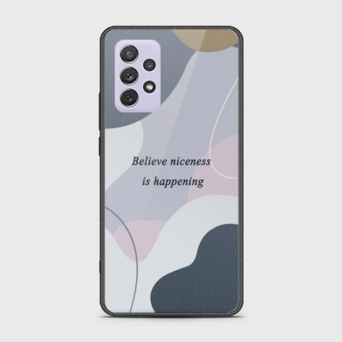Samsung Galaxy A72 Cover - Happy Series - HQ Ultra Shine Premium Infinity Glass Soft Silicon Borders Case