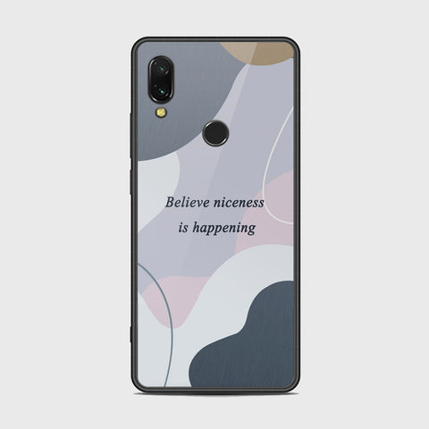 Xiaomi Redmi 7 Cover - Happy Series - HQ Ultra Shine Premium Infinity Glass Soft Silicon Borders Case
