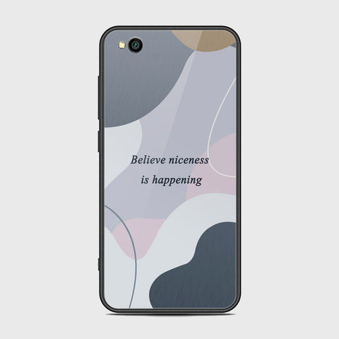Xiaomi Redmi Go Cover - Happy Series - HQ Ultra Shine Premium Infinity Glass Soft Silicon Borders Case
