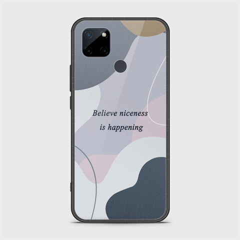 Realme C25Y Cover - Happy Series - HQ Ultra Shine Premium Infinity Glass Soft Silicon Borders Case