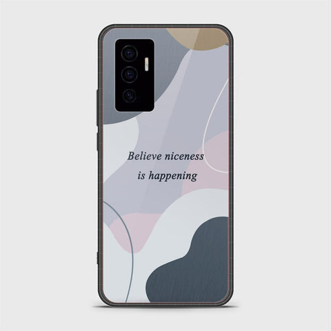 Vivo V23e Cover - Happy Series - HQ Ultra Shine Premium Infinity Glass Soft Silicon Borders Case