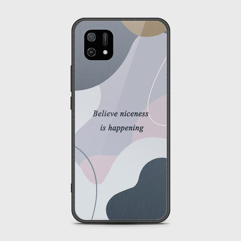 Oppo A16E Cover - Happy Series - HQ Ultra Shine Premium Infinity Glass Soft Silicon Borders Case