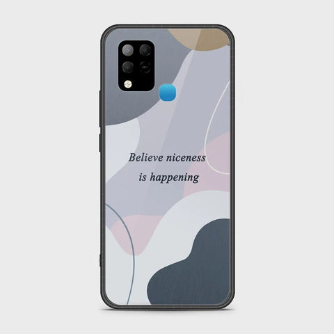 Infinix Hot 10s Cover - Happy Series - HQ Ultra Shine Premium Infinity Glass Soft Silicon Borders Case