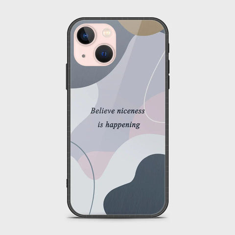 iPhone 14 Plus Cover - Happy Series - HQ Ultra Shine Premium Infinity Glass Soft Silicon Borders Case