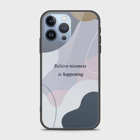 iPhone 14 Pro Cover - Happy Series - HQ Ultra Shine Premium Infinity Glass Soft Silicon Borders Case