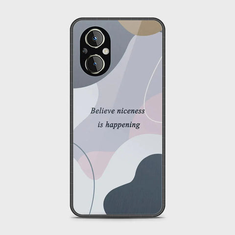 Oppo A96 5G Cover - Happy Series - HQ Ultra Shine Premium Infinity Glass Soft Silicon Borders Case