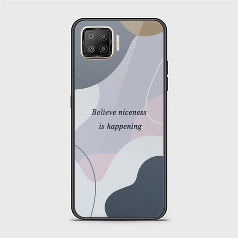 Oppo F17 Pro Cover - Happy Series - HQ Ultra Shine Premium Infinity Glass Soft Silicon Borders Case