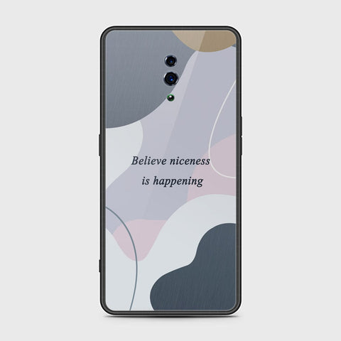 Oppo Reno Cover - Happy Series - HQ Ultra Shine Premium Infinity Glass Soft Silicon Borders Case