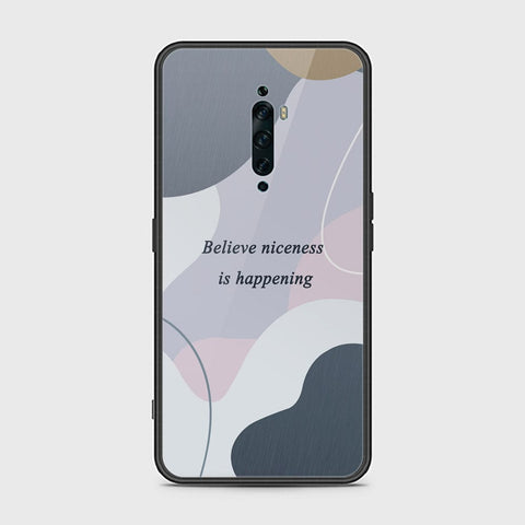 Oppo Reno 2Z Cover - Happy Series - HQ Ultra Shine Premium Infinity Glass Soft Silicon Borders Case