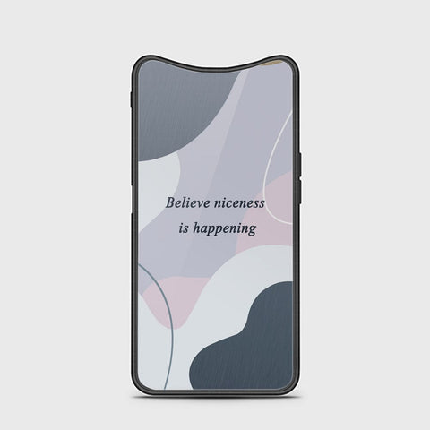 Oppo Find X Cover - Happy Series - HQ Ultra Shine Premium Infinity Glass Soft Silicon Borders Case
