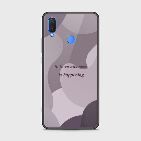 Huawei Y9 2019 Cover - Happy Series - HQ Ultra Shine Premium Infinity Glass Soft Silicon Borders Case