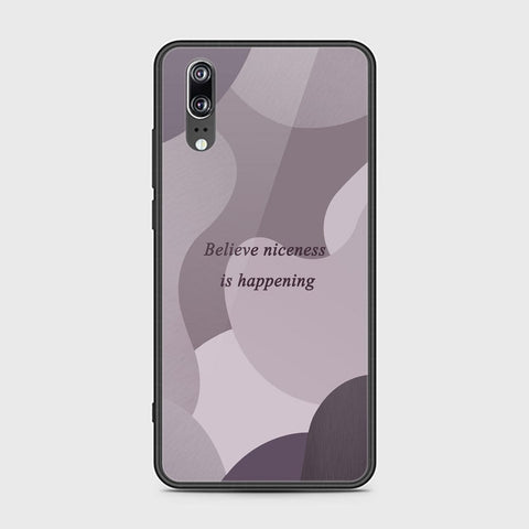 Huawei P20 Cover - Happy Series - HQ Ultra Shine Premium Infinity Glass Soft Silicon Borders Case