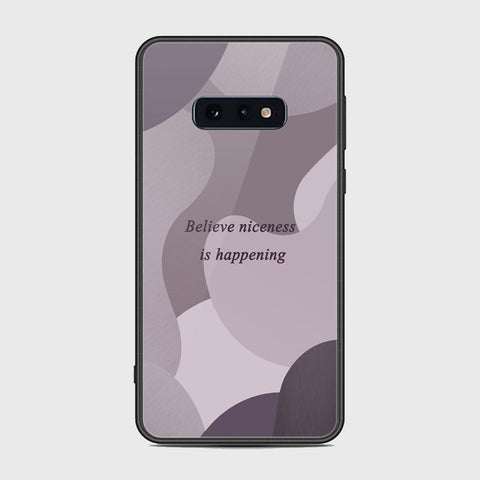 Samsung Galaxy S10e Cover - Happy Series - HQ Ultra Shine Premium Infinity Glass Soft Silicon Borders Case